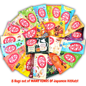 DagashiyaBox green tea kitkat highlighting distinctive Japanese tea notes