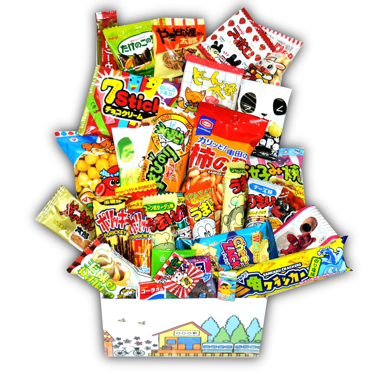 DagashiyaBox variety dagashi 30-pack ready for sharing and tasting