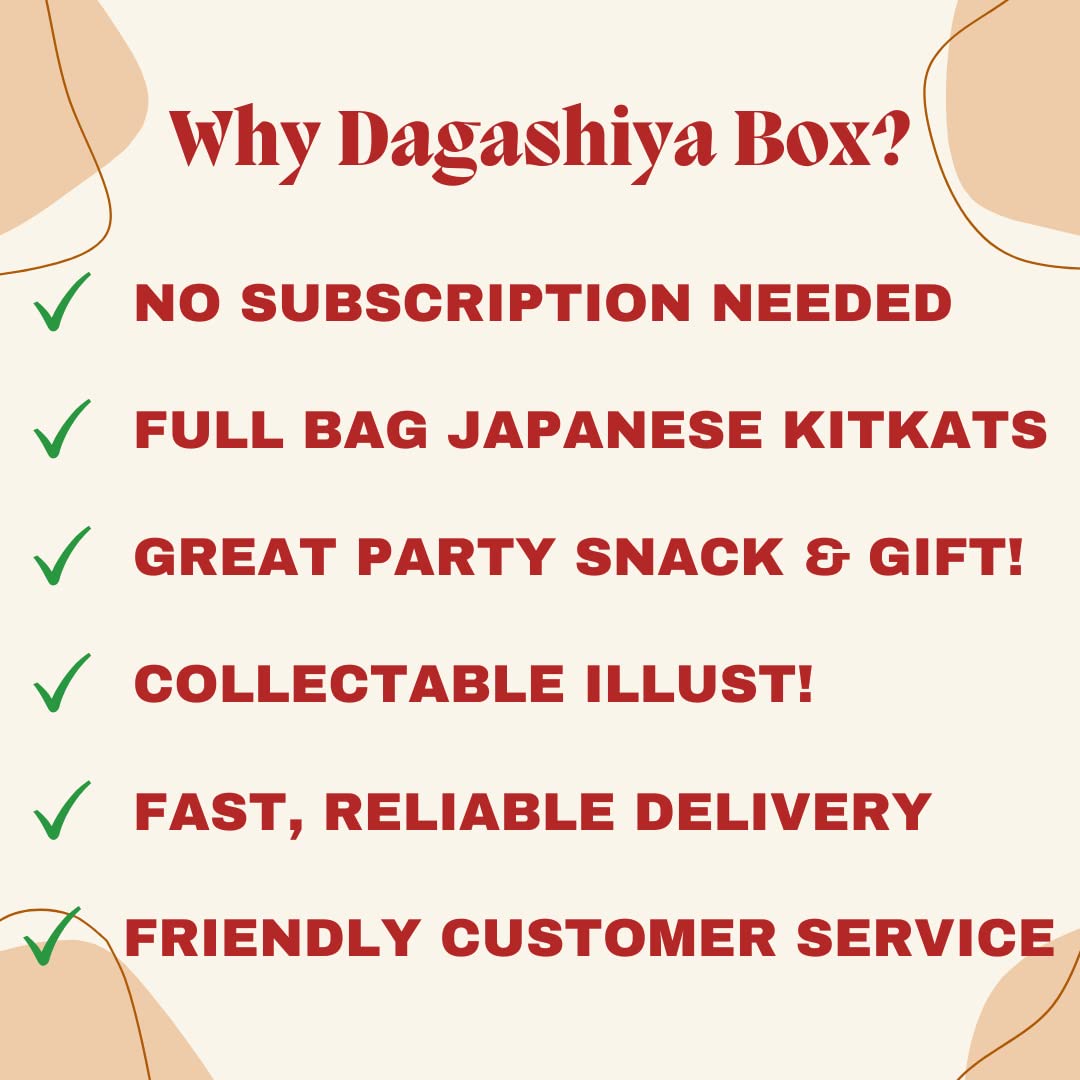 DagashiyaBox wasabi kitkat with bold contrast of spice and chocolate