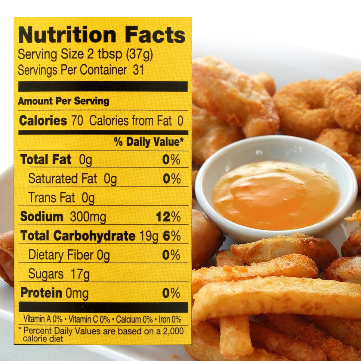 Dai Day Duck Sauce 40oz label closeup highlights bold branding.