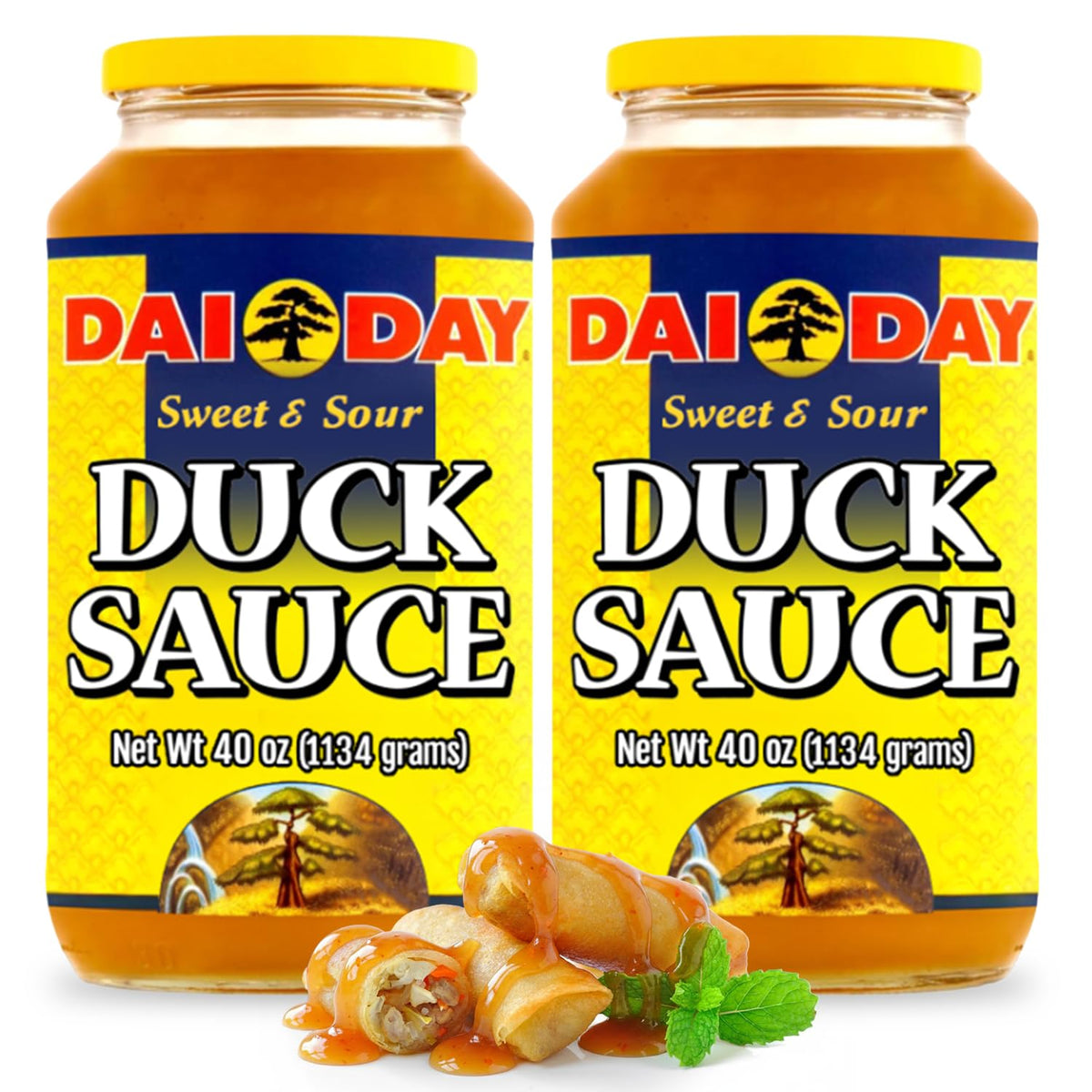 Dai Day Sweet & Sour Duck Sauce two-pack bottle front for dipping and glazing