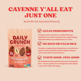 Daily Crunch crunchy-texture closeup emphasizes oil-free, airy crunch
