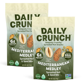 Daily Crunch sprouted almonds close-up showing airy crunch