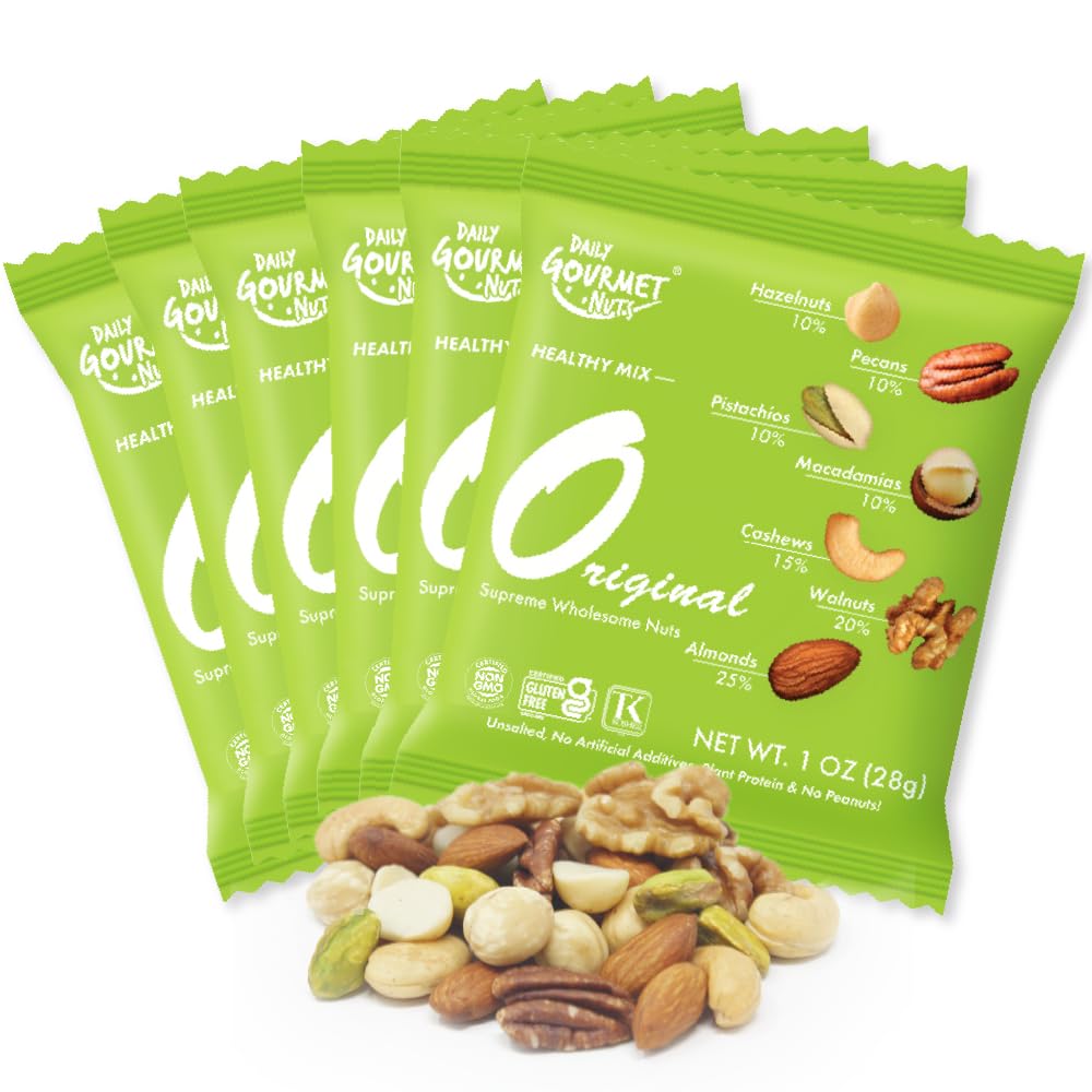 Daily Gourmet Nuts almonds in unsalted mix offering crunchy protein boost
