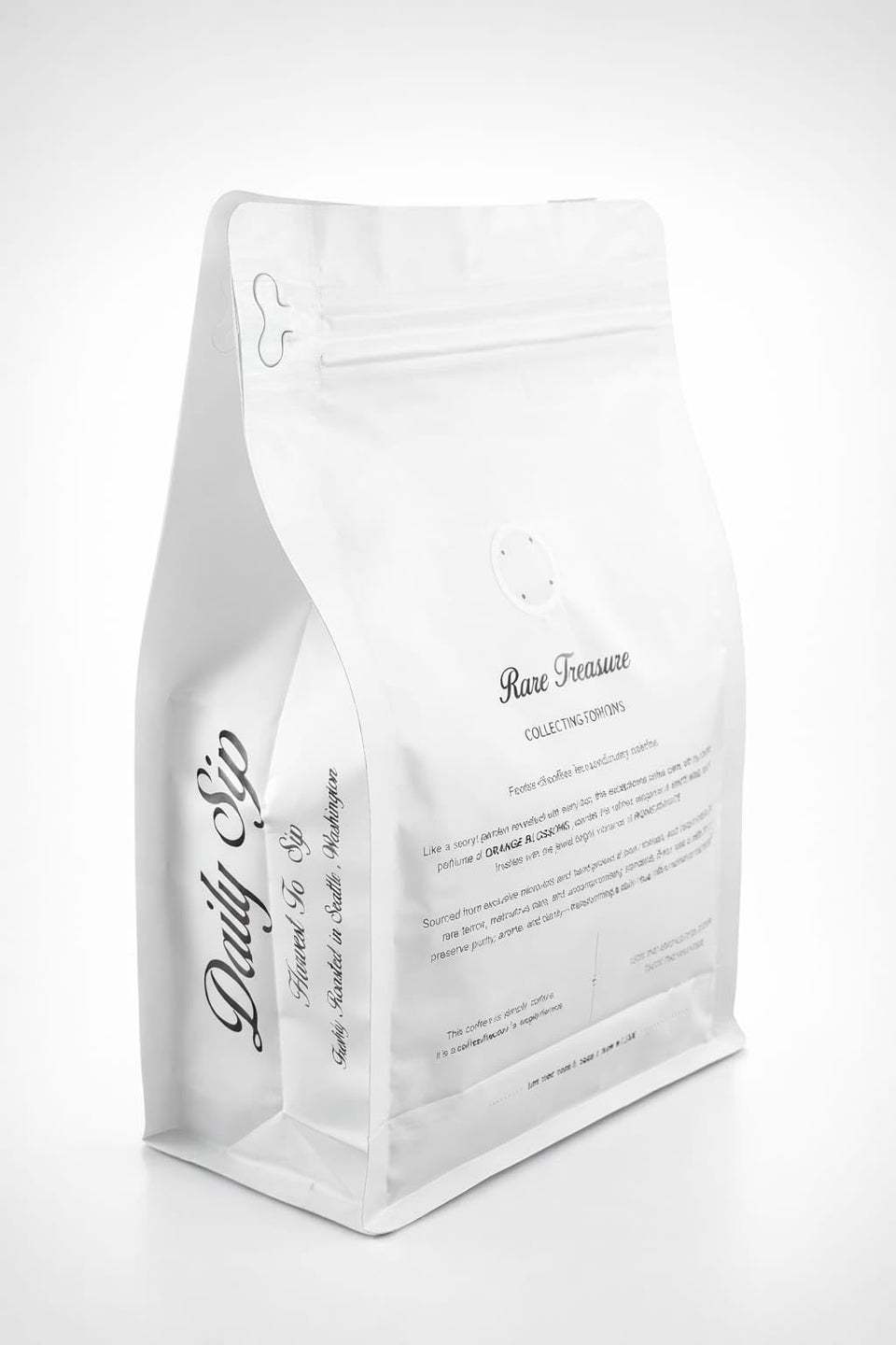Daily Sips Rare Treasury Yirgacheffe beans in pack for premium single-origin flavor.