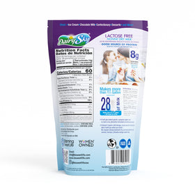 DairySky powder beside cocoa and cookies to illustrate baking-friendly ingredient.