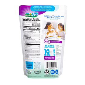 DairySky lactose-free milk powder in batter for baking muffins.