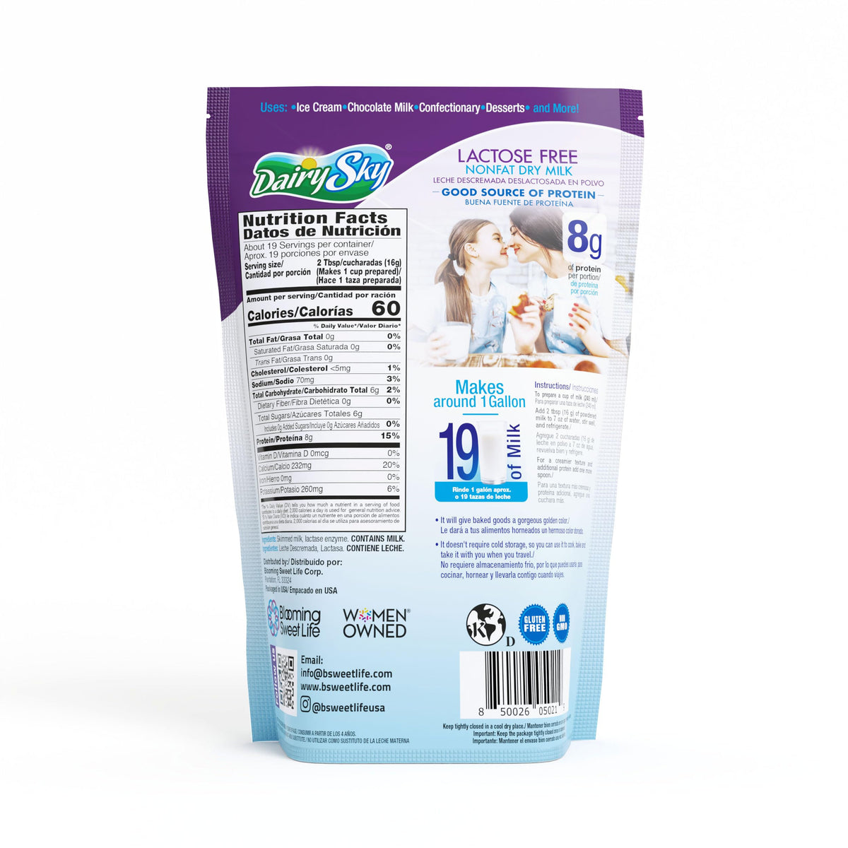 DairySky powder whisked into pancake batter for fluffy results.