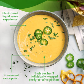 Daiya Alfredo sauce served with fettuccine for a rich vegan meal.
