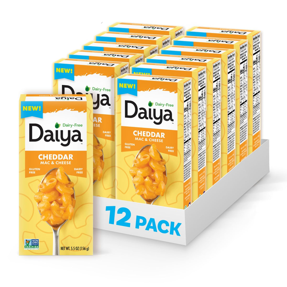 Daiya cheddar mac pack showing dairy-free, gluten-free comfort for busy weeknights.