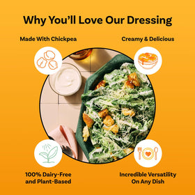Daiya Homestyle Ranch with vegetables for dipping and snacking
