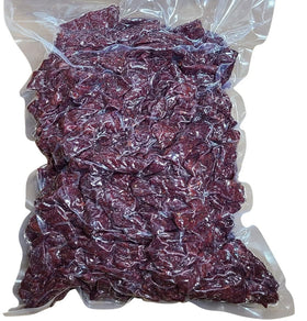 Dakota Trails Peppered Kippered Beef Jerky bulk bag front, ideal for camping.