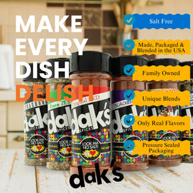 DAK'S Spices Green Zest bottle pour bright citrus notes for vegetables and marinades