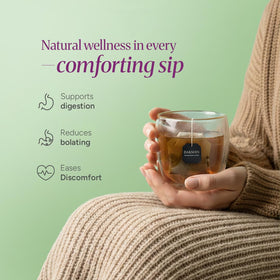 DAKSHIN Organic Digestive Tea Bags after-meal cup ready to steep