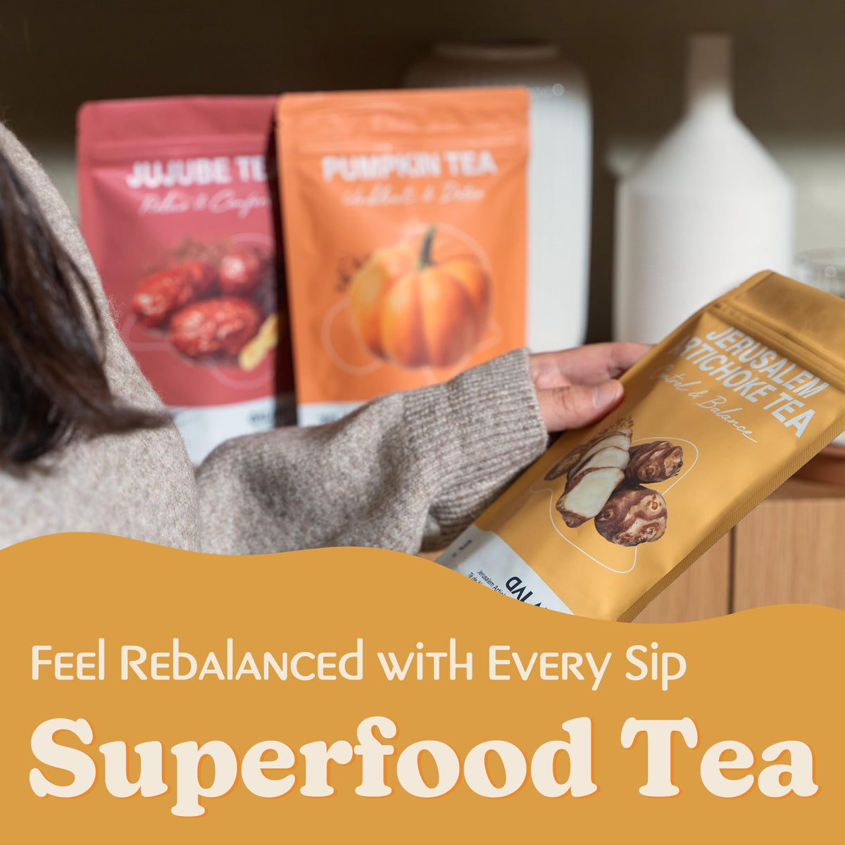 DALAMHARI caffeine-free tea brew ready for anytime enjoyment.