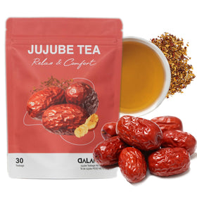 DALAMHARI Jujube Tea Bags packshot showing premium, caffeine-free bedtime option.