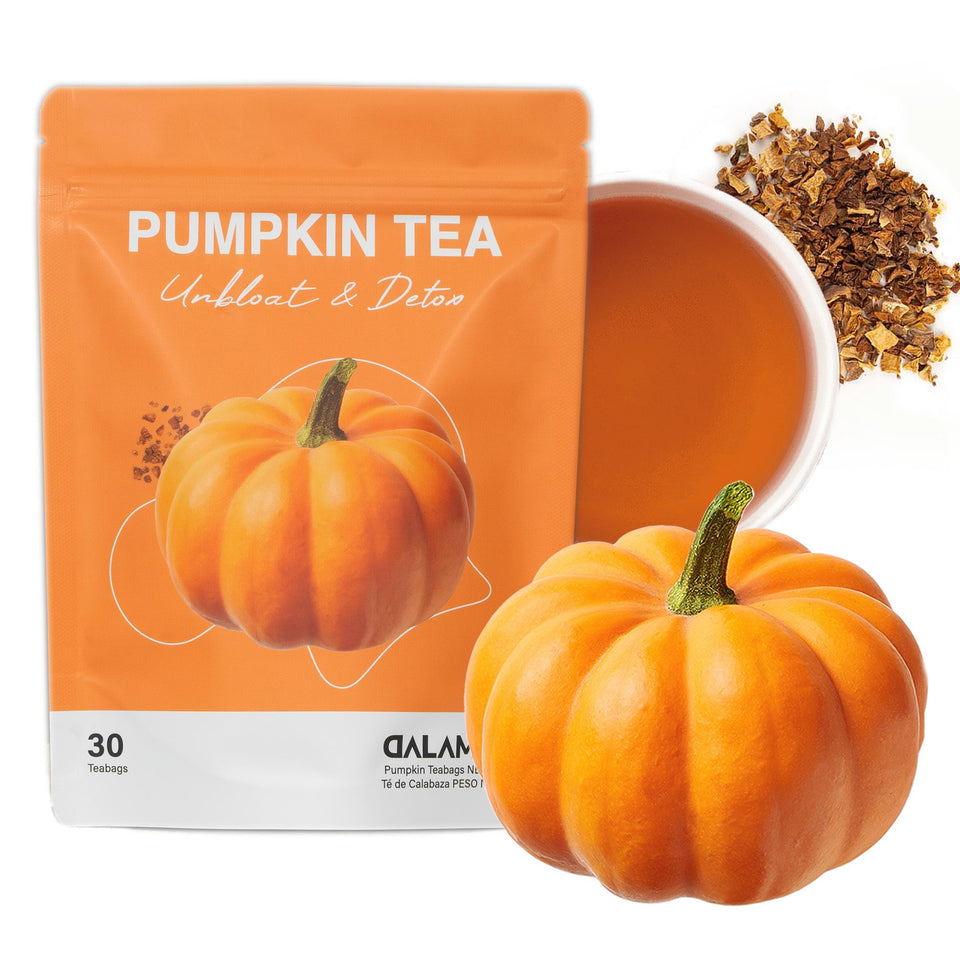 DALAMHARI pumpkin tea bags 30t packaging, ideal for gentle post-meal relief.