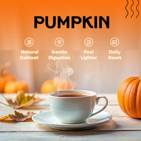 DALAMHARI pumpkin tea bags steeping cup, warm and relaxing after meals.