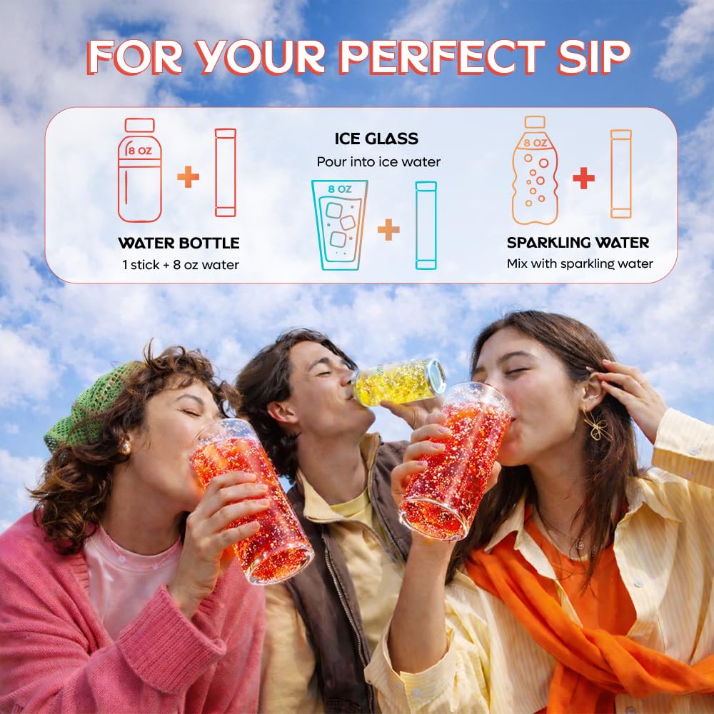 Colorful variety-pack display highlighting flavor options for daily hydration.