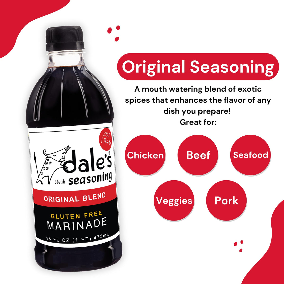 Dale's Original Steak Seasoning spice dust closeup highlights exotic notes
