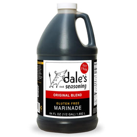 Dale's Seasonings gluten-free steak marinade bottle boosts rich flavor.