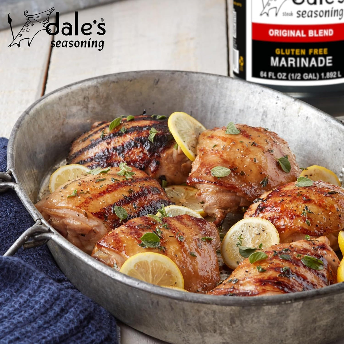 Grilling steak with Dale's Seasonings for a savory sear.