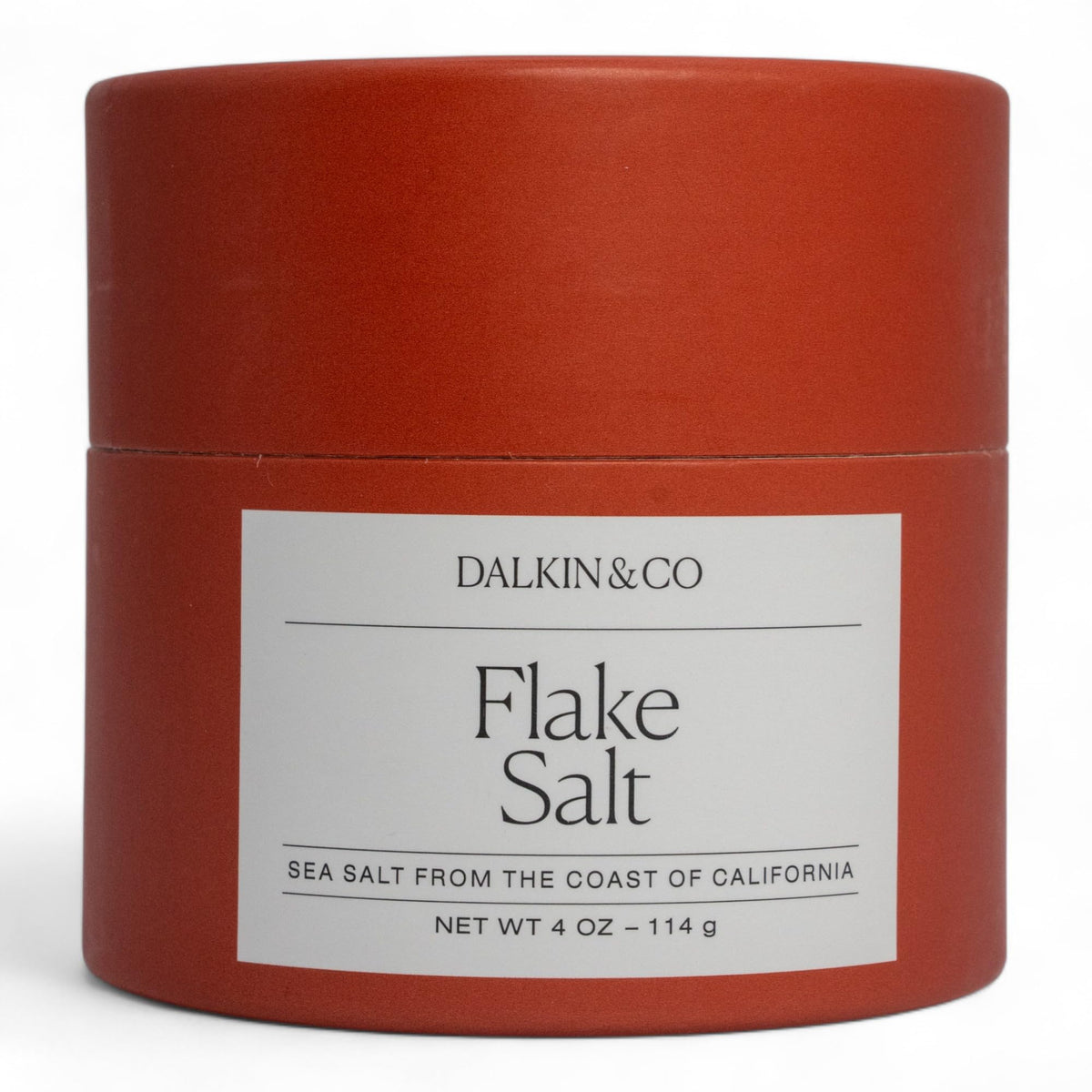 Dalkin & Co Flake Salt in a hand-harvested bottle for elegant finishing.