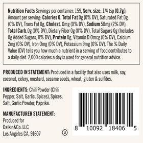 Dalkin & Co Taco Blend jar close-up highlights clean, concentrated spice for everyday cooking.