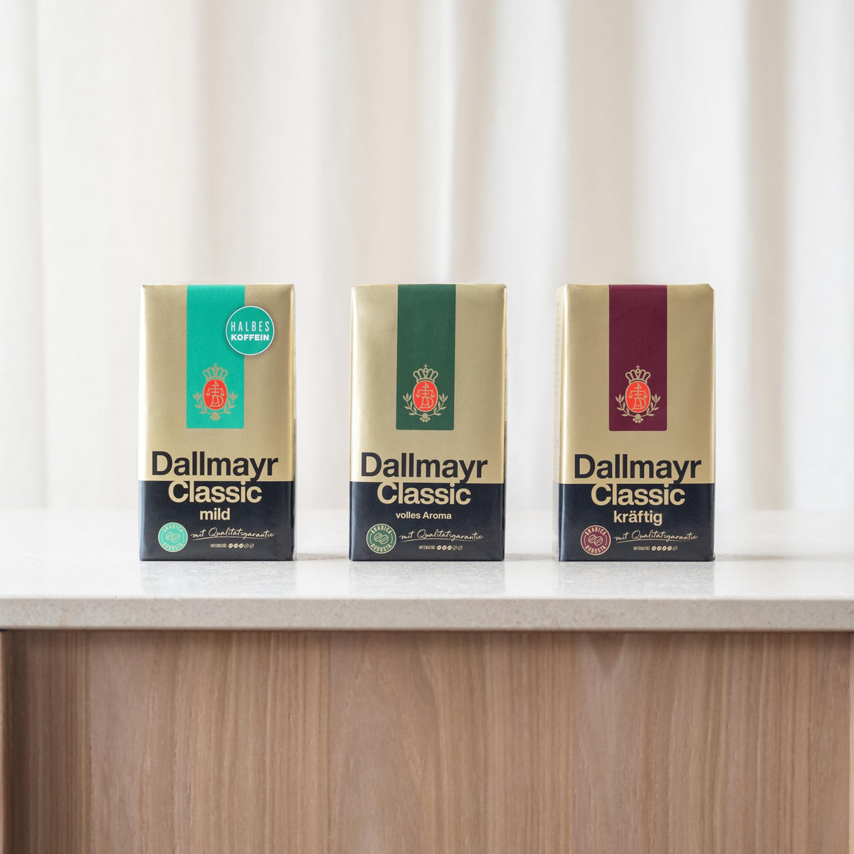 Cup of Dallmayr Classic highlights aromatic flavor ideal for everyday enjoyment