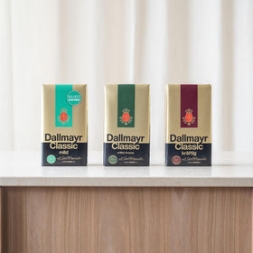 Cup of Dallmayr Classic highlights aromatic flavor ideal for everyday enjoyment