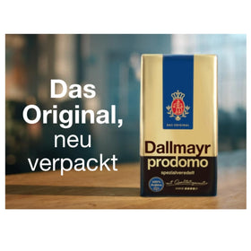 Dallmayr Prodomo ground coffee pack-2 offers inviting aroma for daily brewing