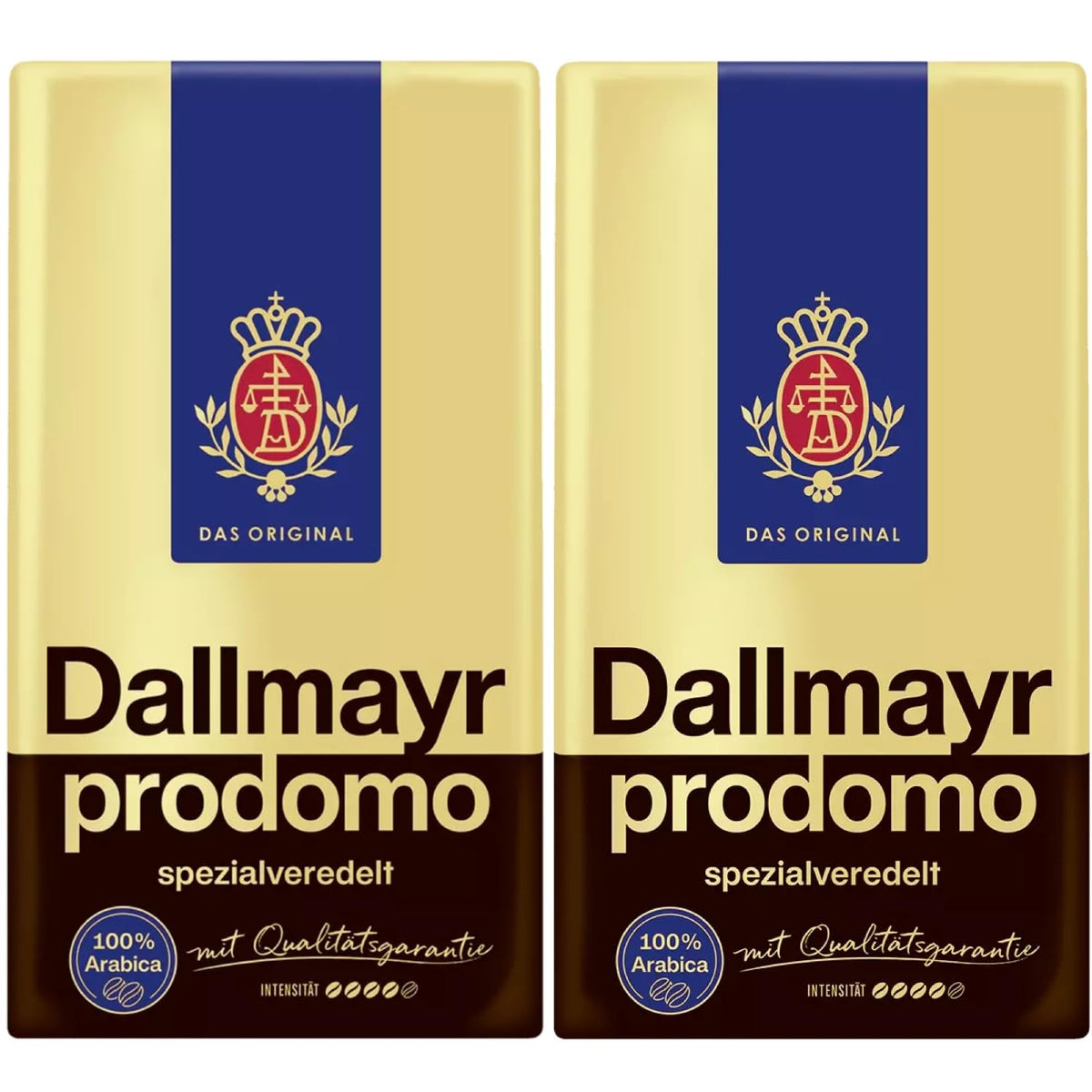 Dallmayr Prodomo ground coffee pack-2 ready for premium mornings with rich aroma