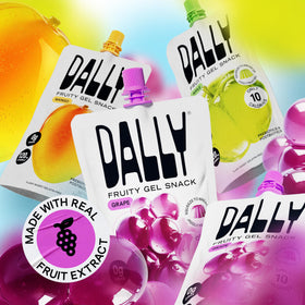 DALLY grape jelly with vitamin C boost for skin radiance.