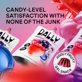 DALLY konjac jelly close-up showing berry texture for keto-friendly cravings.