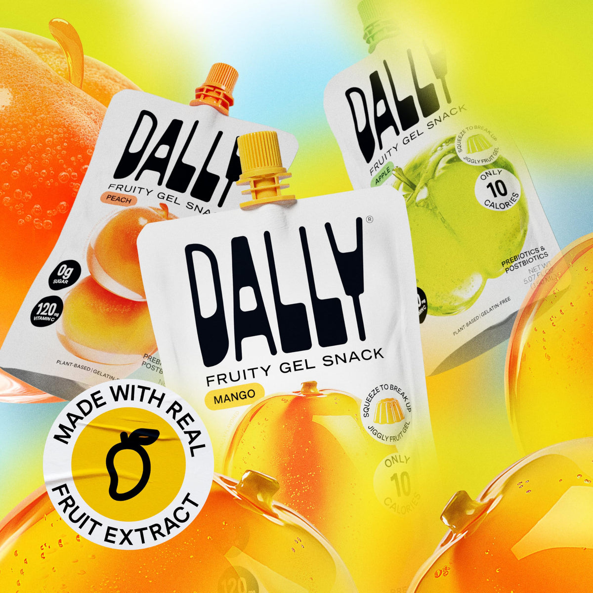 DALLY Mango Drinkable Konjac Jelly keto-friendly, vegan snack option