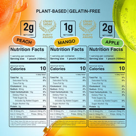 DALLY Vegan, gluten-free, dairy-free konjac snack pouch for various diets.