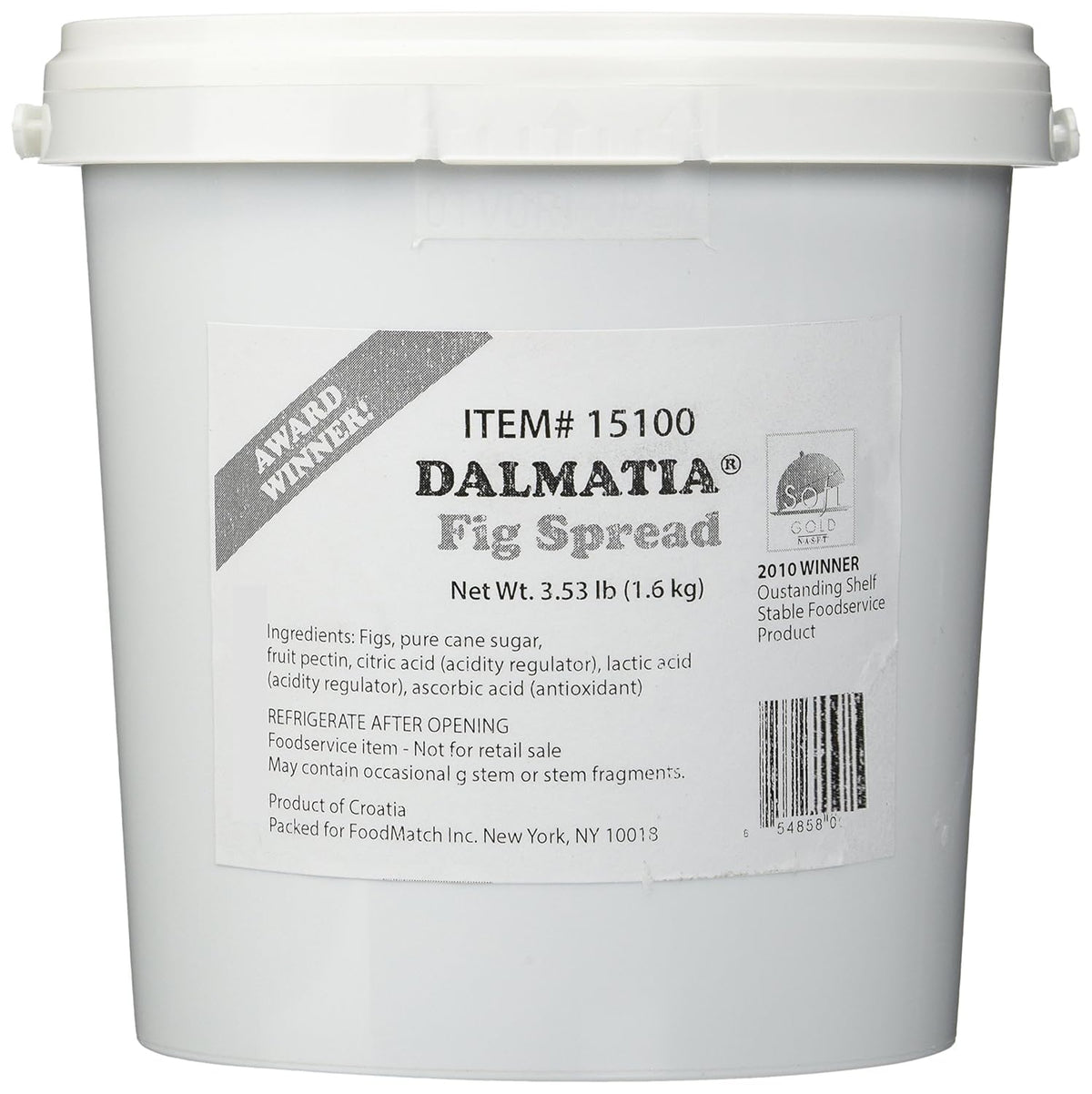 Dalmatia Fig Spread jar close-up with glossy texture, ideal for cheese boards