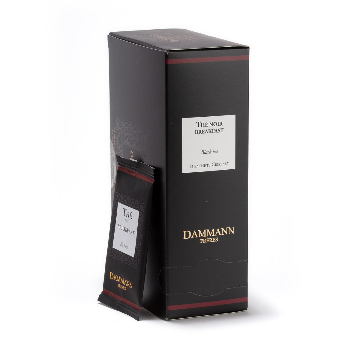 Dammann Freres Breakfast Blend loose-leaf packaging for quick mornings.