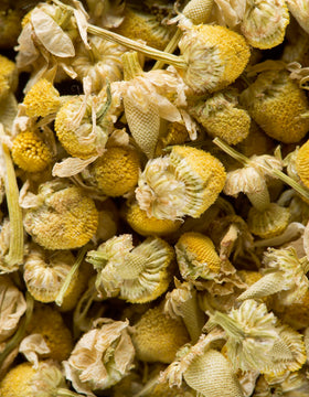 Chamomile infusion from Dammann Freres turning bright yellow with subtle fruity notes
