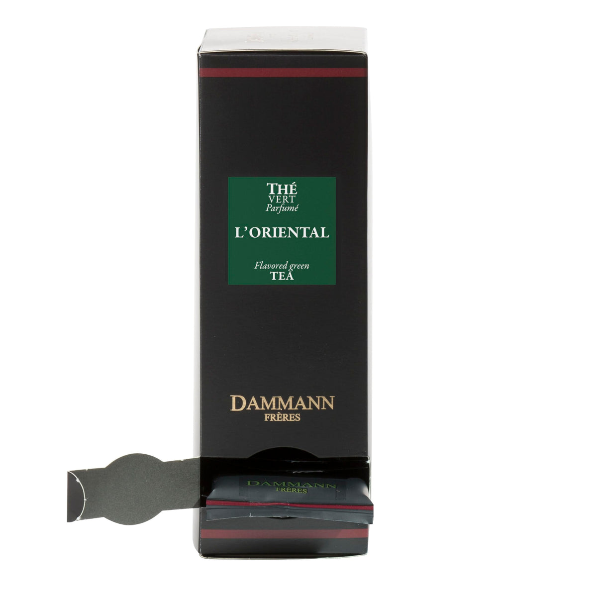 Dammann Freres Oriental flavor notes entice with refreshing afternoon sip.