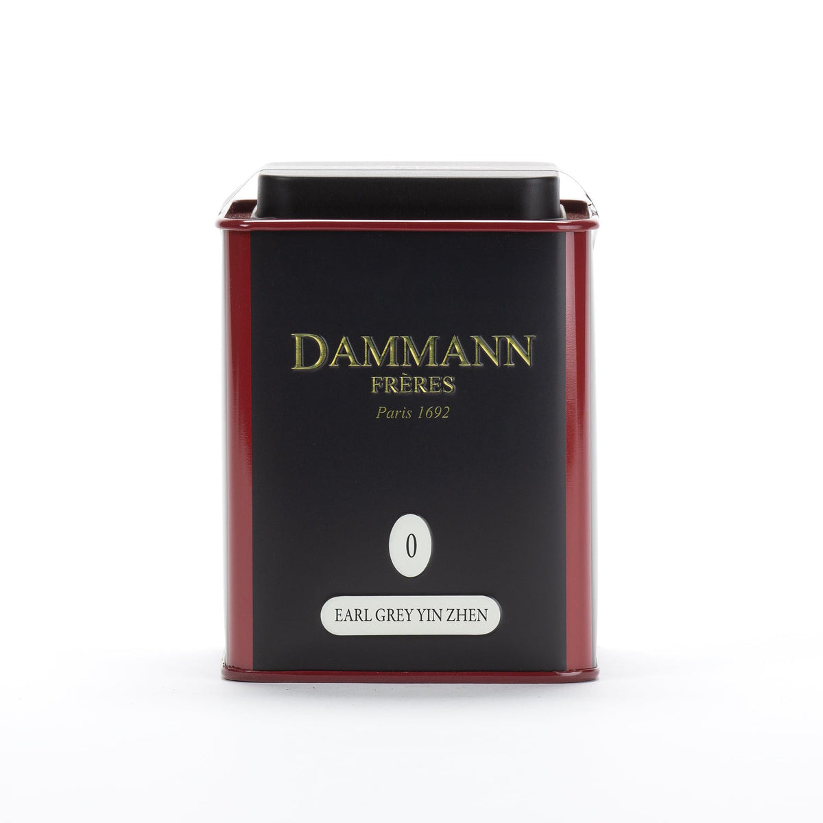 Dammann Frères Paris tin packaging signals premium high-end tea.