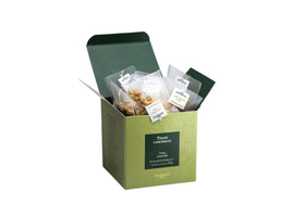 Dammann Freres chamomile sachets packaging highlights premium herbal tea presentation.