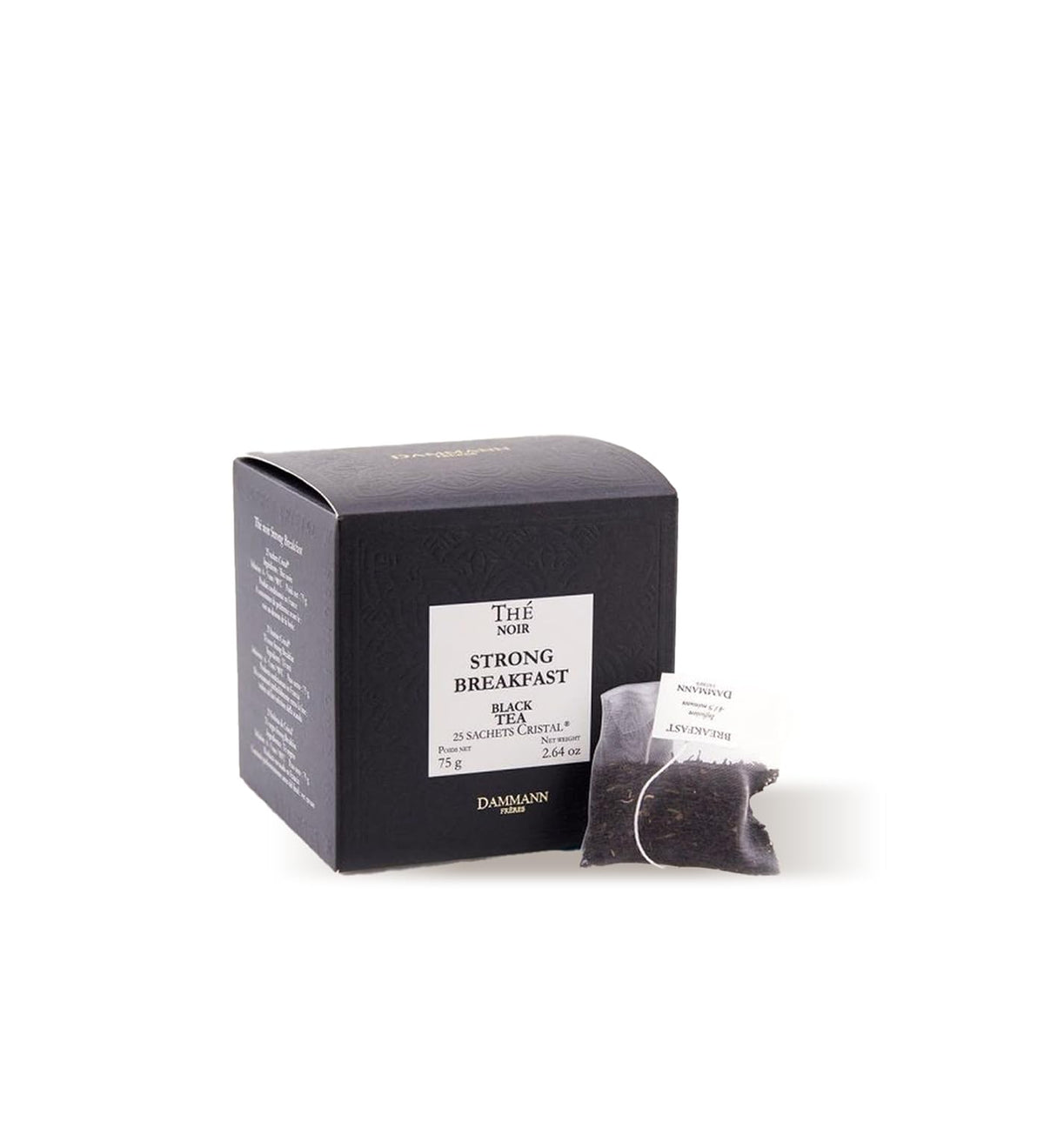 Dammann Freres satchets breakfast tea bags ready to brew for a brisk morning