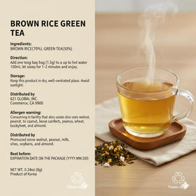 Family-friendly moments with Damtuh Genmaicha at home.