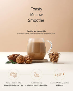 Damtuh iced latte prepared with the stick, refreshing and caffeine-free.