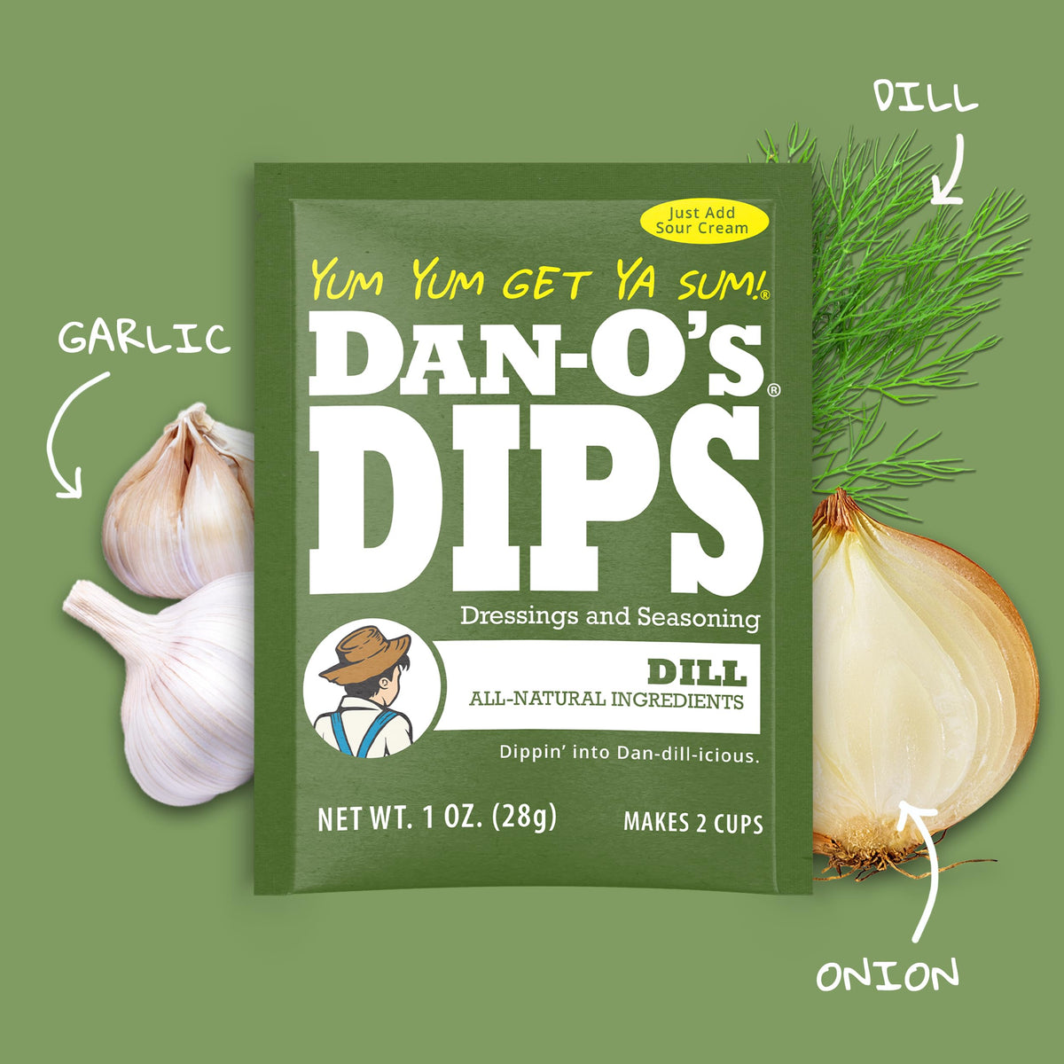 Dan-O’s Dips French Onion flavor plated for wings and appetizers