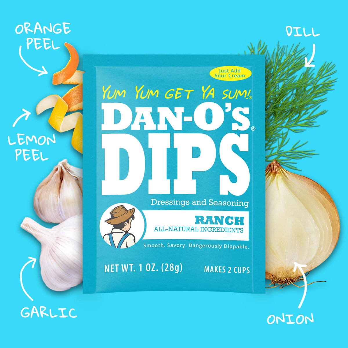 Dan-O’s Dips sour-cream based dip ready in sixty seconds