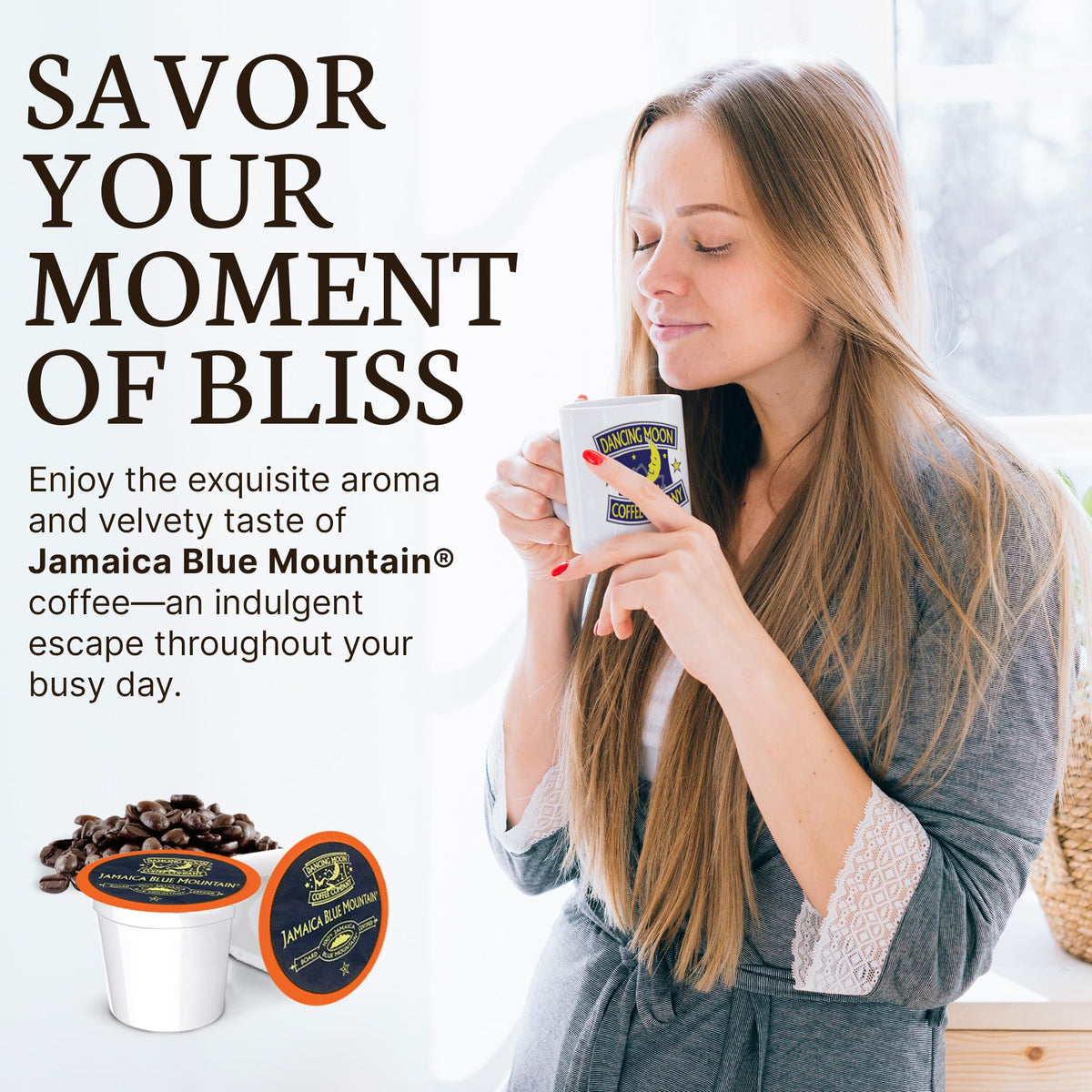 Dancing Moon Coffee Pods JACRA authenticity label for trusted origins