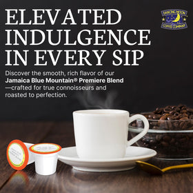 Dancing Moon Coffee Pods Jamaican blue mountain beans evoke bright, nuanced flavor in each cup