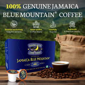 Dancing Moon Coffee Pods medium roast closeup emphasizing rich aroma